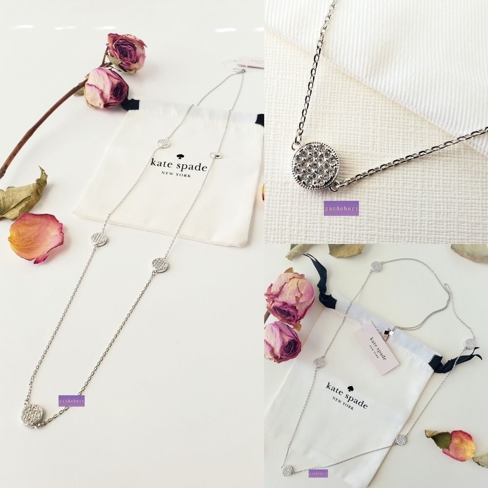 Kate Spade Scatter Necklace Brightspot In Silver